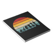 チェスの進化レトロヴィンテージギフト ノートパッド (アングル)