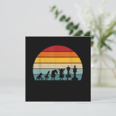 チェスの進化レトロヴィンテージギフト 招待状 (スタンド正面)