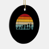 チェスの進化レトロヴィンテージ贈答 セラミックオーナメント (右)