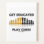 チェスの遊反射チェスセットの教育を受ける プランナー手帳 (裏面)