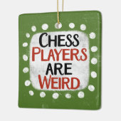 チェスの選手は風変わりオーナメント セラミックオーナメント (左)
