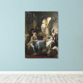 チェスの選手， 1887 2 キャンバスプリント (インサイチュ (ウッドフロア))