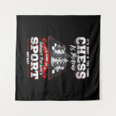 チェスの面白い名言 ユーモア ジョーク タペストリー (正面(横))