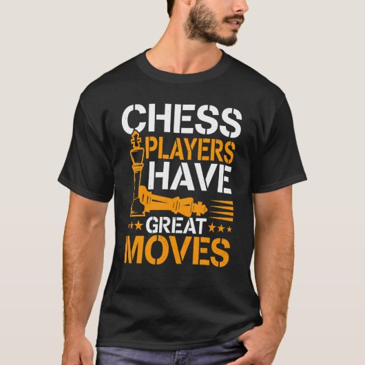 チェスの駒が動素晴らしく Tシャツ (正面)