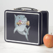 チェスの駒のキングでサメ メタルランチボックス (インサイチュ)