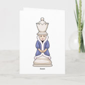 チェスの駒のクイーン チェス カード (裏面)