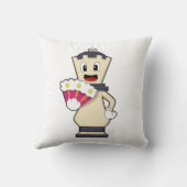 チェスの駒のクイーン(Chess.PNG) クッション (裏面)