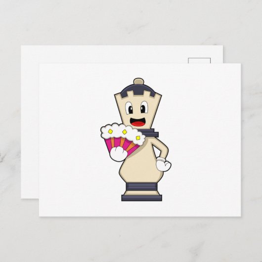 チェスの駒のクイーン(Chess.PNG) ポストカード (正面/裏面)