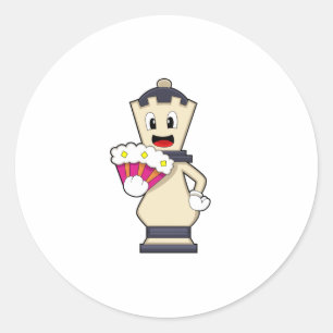 チェスの駒のクイーン(Chess.PNG) ラウンドシール