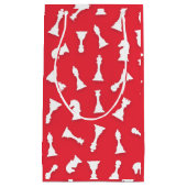 チェスの駒のパターン – シームレス – チェスのゲーマー スモールペーパーバッグ (正面)