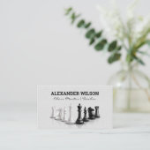 チェスの駒の反射 名刺 (スタンド正面)