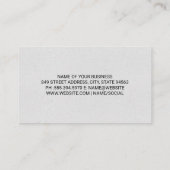 チェスの駒の反射 名刺 (裏面)