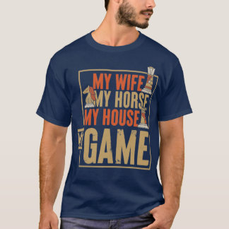 チェスの駒の戦略ゲームのギフトチェス Tシャツ