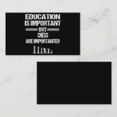 チェスの駒の教育ユーモア皮肉なキリおもしろいスト エンクロージャーカード (正面/裏面)