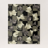 チェスの駒の置き場 ジグソーパズル (縦)