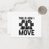 チェスの駒を移動おもしろいする方法 ノートカード (正面/裏面インサイチュ)