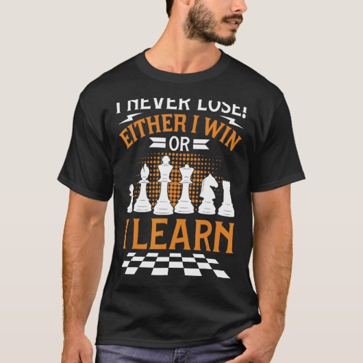 チェスの駒を負けない Tシャツ (正面)