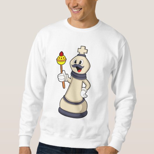 チェスの駒キングat Chess.PNG スウェットシャツ (正面)