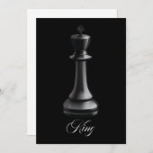 チェスの駒ハロウィーンの衣装を着たチェスの恋人 サンキューカード (正面/裏面)