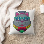 チェスの駒ポーンで猫 クッション (ブランケット)