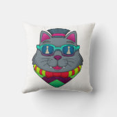 チェスの駒ポーンで猫 クッション (裏面)