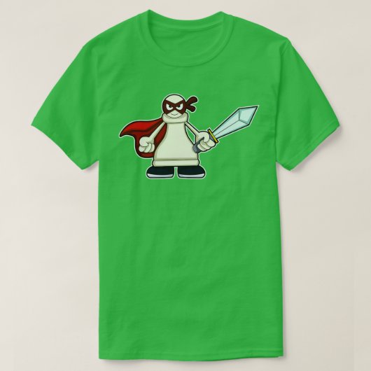 チェスの駒ポーンのチェス4 Tシャツ (デザイン正面)