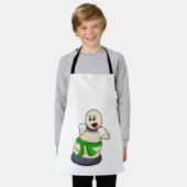 チェスの駒ポーン エプロン (着用した状態)