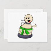 チェスの駒ポーン ポストカード (正面/裏面)