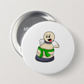 チェスの駒ポーン 缶バッジ (正面&裏面)