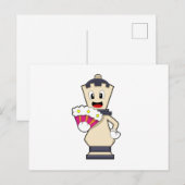 チェスの駒 クイーン at Chess.PNG ポストカード (正面/裏面)