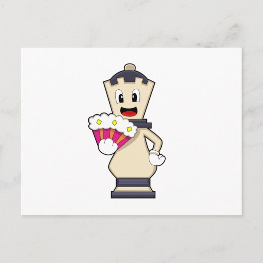 チェスの駒 クイーン at Chess.PNG ポストカード (正面)