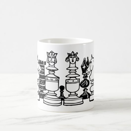 チェスの駒 コーヒーマグカップ (中央)