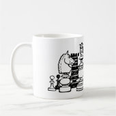 チェスの駒 コーヒーマグカップ (左)