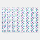 チェスの駒 – パーティーアートパターン ラッピングペーパーシート (正面2)