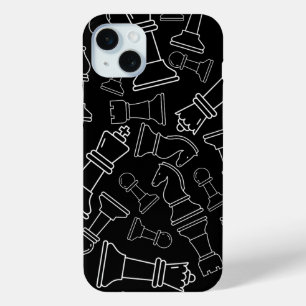 チェスの駒（黒） iPhone 15 MINIケース