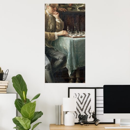 チェスの駒， 1887 ポスター (ホームオフィス)