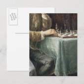 チェスの駒， 1887 ポストカード (正面/裏面)