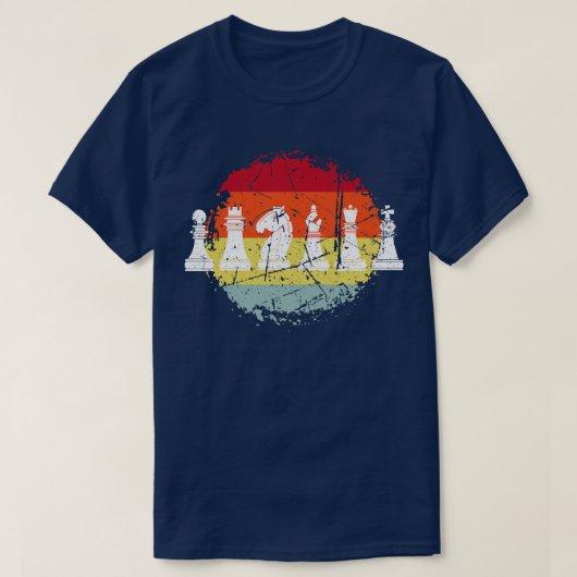 チェスの駒 Tシャツ (デザイン正面)