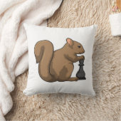 チェスの駒Bishopとのリス クッション (ブランケット)