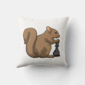 チェスの駒Bishopとのリス クッション (裏面)