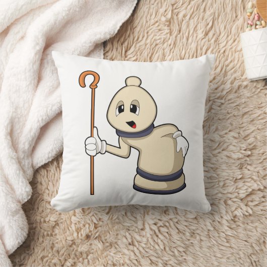 チェスの駒Bishop at Chess クッション (ブランケット)