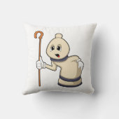 チェスの駒Bishop at Chess クッション (裏面)