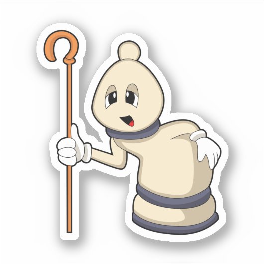 チェスの駒Bishop at Chess シール (正面)