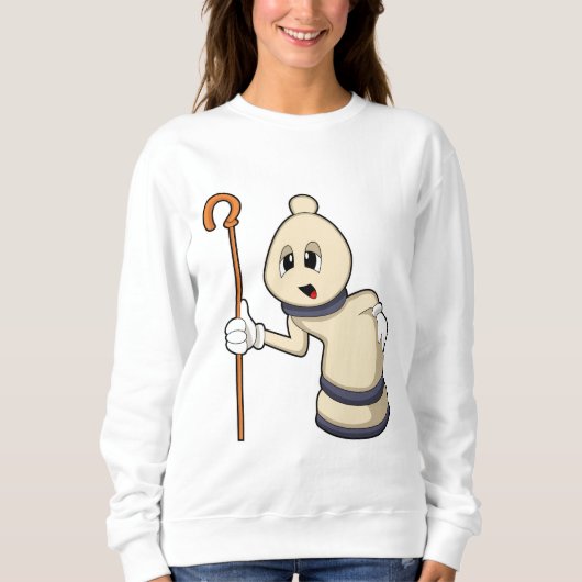 チェスの駒Bishop at Chess スウェットシャツ (正面)