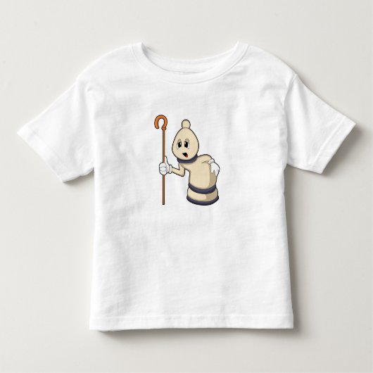 チェスの駒Bishop at Chess トドラーTシャツ (正面)