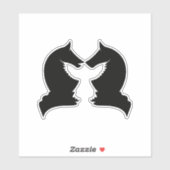 チェスの騎士とワシ シール (シート)