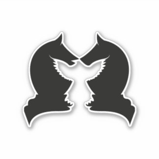 チェスの騎士とワシ シール