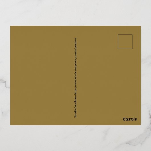 チェスの騎士のテンプルの歴史の古代の芸術 箔シーズンポストカード (裏面)