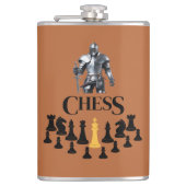 チェスの騎士（剣） フラスク (正面)