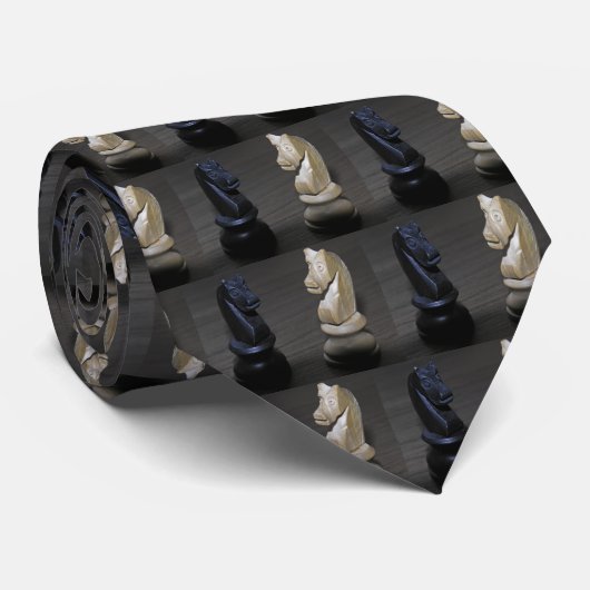 チェスの騎士/馬(2) ネクタイ (ロール)